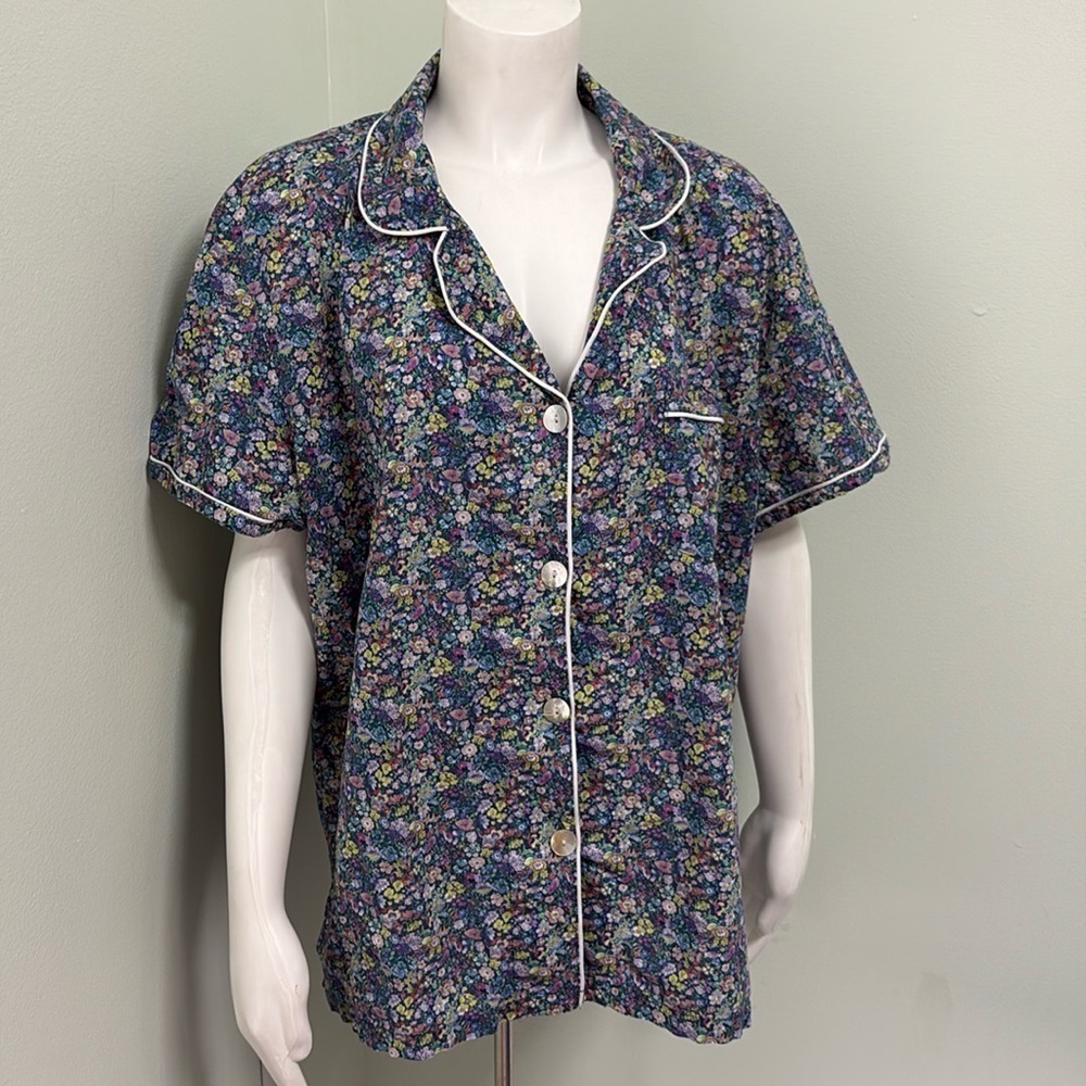 Bedhead Floral Pajama Button Front PJ Shirt 2X